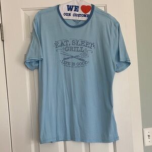Life Is Good Men's Light Blue Short Sleeve Tee